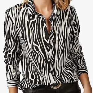 Zebra Print Blouse